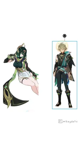 Green and Gay 🟩🏳️‍🌈 Cousin behavior (yes a HC lol) #Alhaitham #Nefer #GenshinImpact #NodKrai #Sumeru