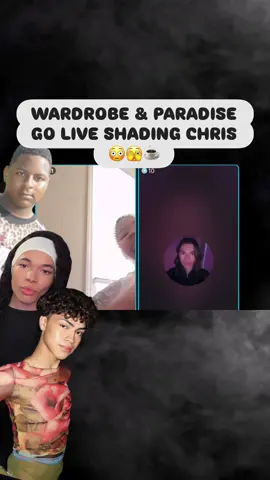 WARDROBE & PARADISE GO LIVE ABOUT CHRIS😳 #chriscotter #messytiktok #wardrobewinter #paradise #foryoupage 