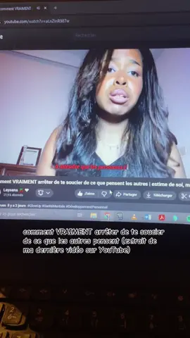 comment VRAIMENT arrêter de te soucier de ce que les autres pensent (la suite sur YouTube) #mindset #developpementpersonnel #GlowUp #leysaversion 