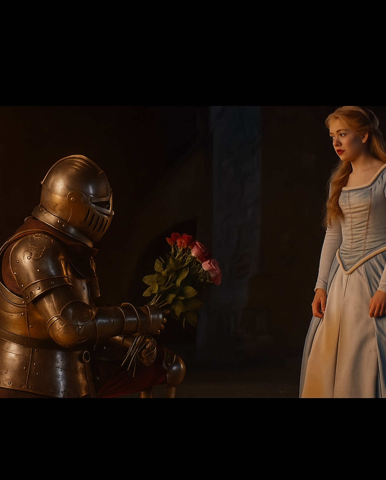 يحكى عن فارس كان يحب حبيبته بعمق، ولما علم أنها رح تتزوج شخصاً ثاني ، قرر أن يحضر الحفل رغم ما في قلبه من ألم وفي تلك اللحظة، ومع كل ابتسامة يشوفها بوجه حبيبته كان يشعر بثقل المشاعر إلى أن وصل الأمر إلى ذروة الحزن، فتأثر لدرجة أنه فقد الوعي وتوفي في نفس اللحظة. وهكذا انتشرت القصة بين الناس وأصبحت مثالاً على عمق المشاعر الإنسانية وضل الفارس قصته تجسيد للمشاعر  #cinematic #Love #sadstor#