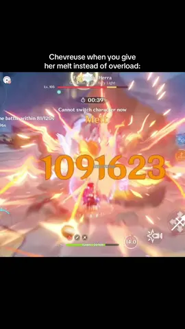 Overload Chevreuse is a scam #GenshinImpact 