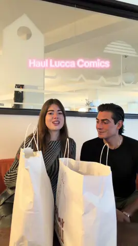 Mega Haul del #luccacomics . Ps. Mauri sbarbato non si può proprio vedere 🤣