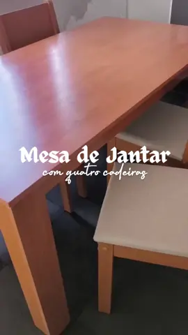 ✨️ Um toque de elegância e aconchego para sua casa! O Conjunto Sala de Jantar Easy Line combina design moderno e conforto para transformar seus momentos à mesa. 🪑🍽️