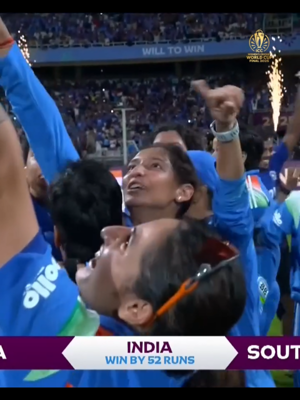 India beat South Africa in a tense finale to become the #𝐂𝐖𝐂𝟐𝟓 𝐖𝐢𝐧𝐧𝐞𝐫𝐬 🏆🇮🇳✊ #cwcw2025  #india🇮🇳 #cricketlover #cricket 