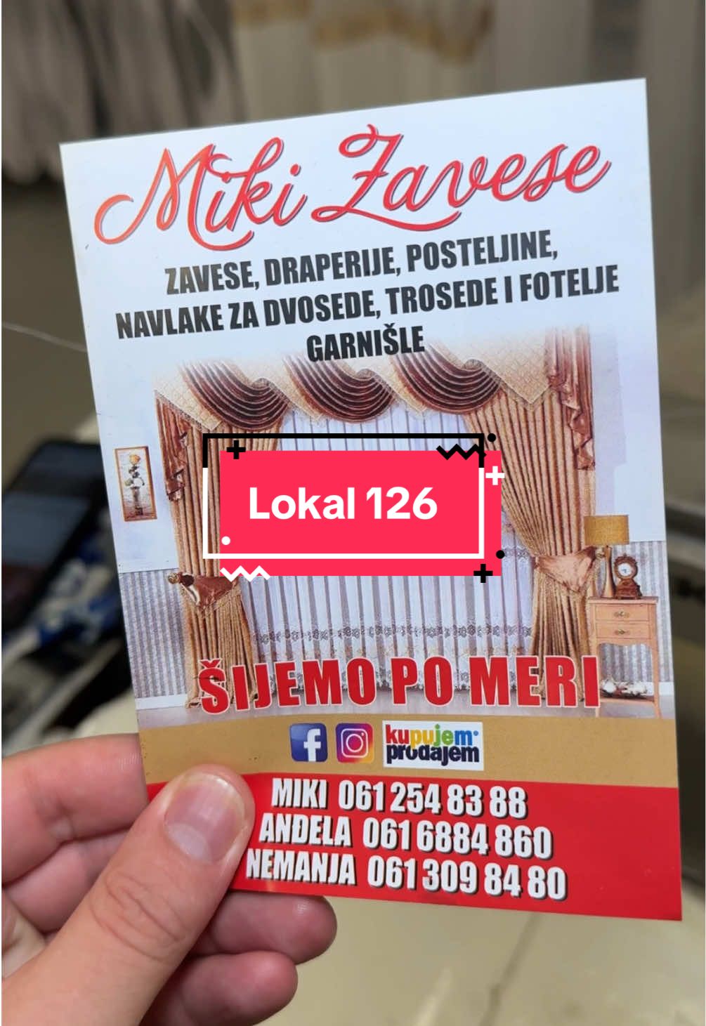 Zavese, draperije, posteljine, navlake za dvosede, trosede i fotellje, garnišle - MIKI ZAVESE Lokal broj 126  🤳 +381 61 254 83 88 📍Mileve Marić Ajnštajn 114, Beograd ⏱️Radno vreme: 08h - 17h ✋Utorkom ne radimo