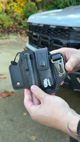 Grab your next best daily tool essential, stay prepared when you need to be on the go! Shop at www.taleofknives.com for the best quality in EDC leather tool organizers! #tools #multitool #construction #trucks #pnw 