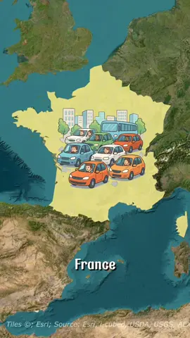 Quelle est la ville la plus embouteillée de France 🇫🇷 ? #geographie #carte #france #mapmotion 