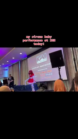 ~~ #CIRCUSBABY 🎪 the second i got on stage i started shaking and forgot everything i learned so i came up with it all on the spot tbh #circusbabycosplay #fnaf #fnafcosplay #sisterlocation 