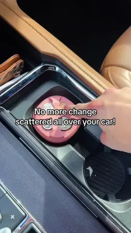 This coin organizer makes it easy to have all my change in one spot so that I can grab it if I need! #coinorganizer #coinholder #caraccessories #tiktokshopblackfriday #blackfridaydeals 