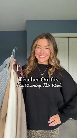 Another week of fall teacher fits! Thursday and Friday are parent teacher conferences! Hope everyone has a great week!👩🏼‍🏫#teacher #OutfitsOfTheWeek #teacheroutfitinspo #teachersoftiktok #fallfashion 