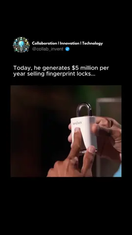 Innovation doesn’t always mean replacing the old — sometimes it means upgrading it. 🔐⚡ BenjiLock took a classic padlock and transformed it with smart fingerprint tech, letting users unlock in seconds with up to four stored fingerprints — while still keeping the traditional key as backup. The Sharks instantly saw the potential. After multiple offers, founder Robbie Cabral struck a deal with Kevin O’Leary: $200,000 for 15%, betting big on Kevin’s licensing power. And it paid off. 🔥 What happened next: Secured a major licensing deal with Hampton Products (Brinks) Rolled out TSA-approved fingerprint locks & home door locks Reached $5M+ annual revenue by 2024 Expanded into retail, travel, home security & more A simple idea, executed brilliantly — and now a global security brand. 💬 Would you replace your traditional padlock with a fingerprint one? 👇 🔗 Back more groundbreaking inventions on Kickstarter! 💚 Stay updated with the latest launches ⏳ Don’t miss early-bird deals 📌 Link in our story/highlights to explore! Keywords: BenjiLock, fingerprint lock, smart security, Shark Tank success, biometric padlock, Hampton Products, Brinks lock, TSA fingerprint lock, security innovation, tech products, Kickstarter innovations. Hashtags: #BenjiLock #FingerprintLock #SmartSecurity #SharkTankSuccess #BiometricTech #SecurityInnovation #TechGadgets #ProductLaunch #CrowdfundingTech #KickstarterFinds #collabinvent #TechForLife #ModernSecurity