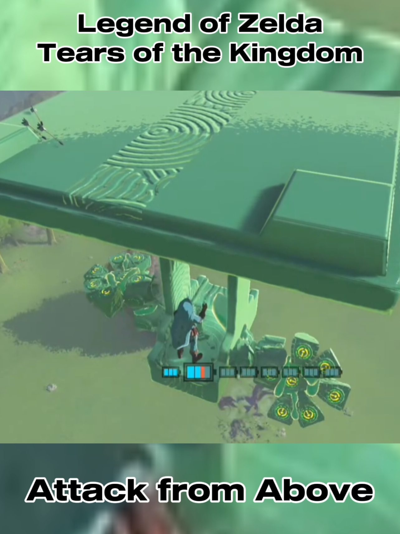 Legend of Zelda Tears of the Kingdom Attack from Above #finalfantasytiktok #zelda #breathofthewild #tearsofthekingdom #botw 