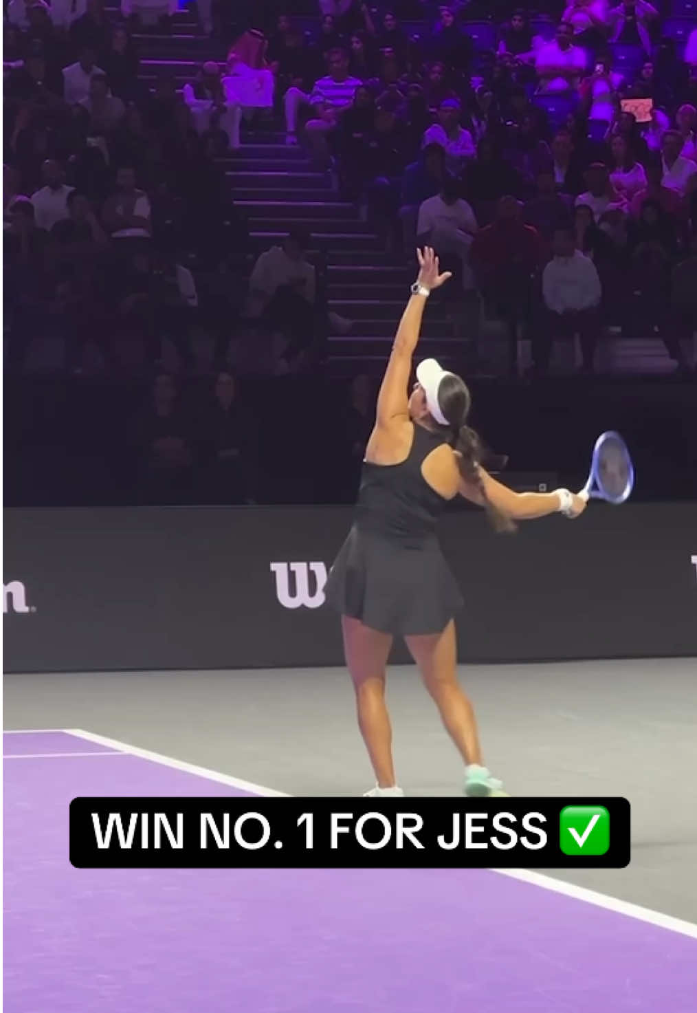 Jess is on the board 🔥 #wtafinalsriyadh #tennis 