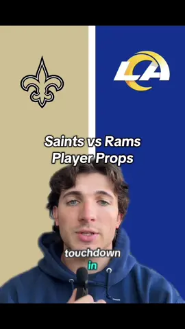 Saints vs Rams Player Props #nfl #rams #saints #nflfootball #playerprops 