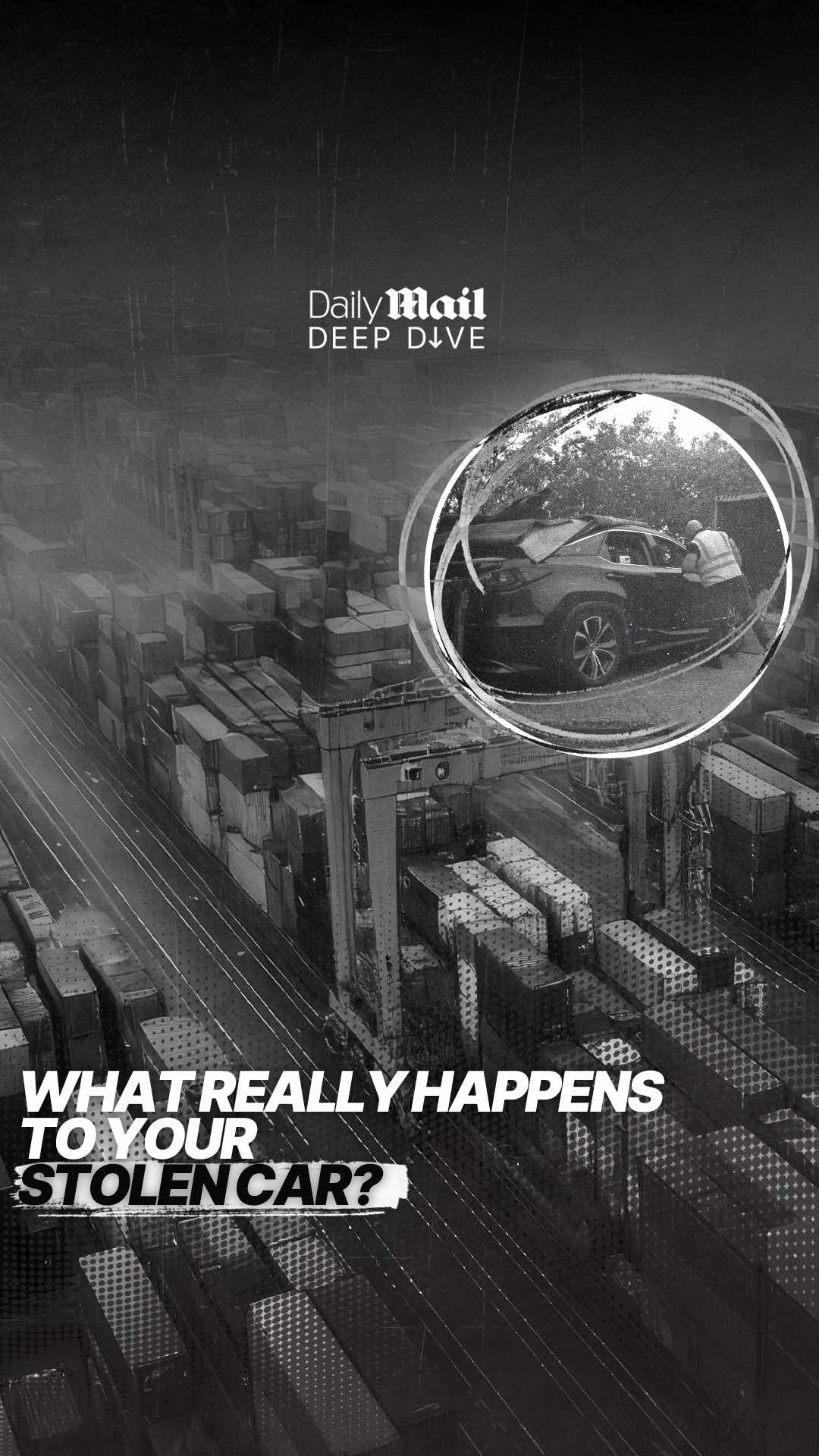 Car theft is one of Britain's most widespread and costly crimes and it doesn't seem to be letting up.  Daily Mail Deep Dive went to Britain's largest port as part of an investigation into what really happens to your stolen car. #deepdive #dailymail #stolencar 