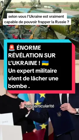 🚨 ÉNORME RÉVÉLATION SUR L’UKRAINE ! 🇺🇦 Un expert militaire vient de lâcher une bombe : « L’Ukraine maîtrise de mieux en mieux la guerre menée sur le territoire russe ! » Et tenez-vous bien… dans le plus grand secret, l’armée ukrainienne développe une nouvelle génération de drones d’attaque ultra-puissants 😳 Leur particularité ? Ces drones seraient capables de frapper à des centaines de kilomètres à l’intérieur du territoire russe, tout en échappant aux radars et aux systèmes de défense aérienne de Moscou. 🛰️ Conçus par des ingénieurs ukrainiens, ils combineraient intelligence artificielle et précision chirurgicale, transformant chaque attaque en une opération presque invisible. Selon certaines sources, ces drones auraient déjà atteint des cibles stratégiques en Russie, marquant un tournant historique dans le conflit. Et ce n’est que le début… 🔥 L’Ukraine semble prête à changer totalement la donne dans cette guerre ! 👉 Abonne-toi pour ne rien rater des prochaines révélations, et commente “partie 2” si tu veux connaître les secrets de ces drones révolutionnaires. #infofrance #actufrance #europe #ukraine🇺🇦 #kiev 