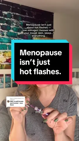 Replying to @MidwestMama.X3  Why does no one talk about menopause? It’s not just hot flashes — low estrogen can cause mood swings, poor sleep, and fatigue. That’s why I started taking GNC’s Menopause Support with isoflavones — they help mimic estrogen and balance everything naturally.  #MenopauseSupport #LowEstrogen #Premenopause #GNC #HormoneBalance
