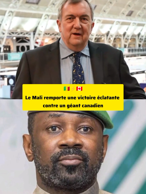 Le Mali remporte une victoire éclatante contre un géant canadien #actualité #mali #news #canada #minedor 