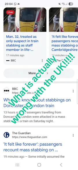 You are legitimately unsafe no matter where you are and what you are doing.  The attacks and stabbings and humans hurting other humans for what?? What is this achieving. What is the goal here?  The UK has gone to absolute shite. Starmer is doing little to fuff all to repair it either.  #lner #train #doncaster #attack 