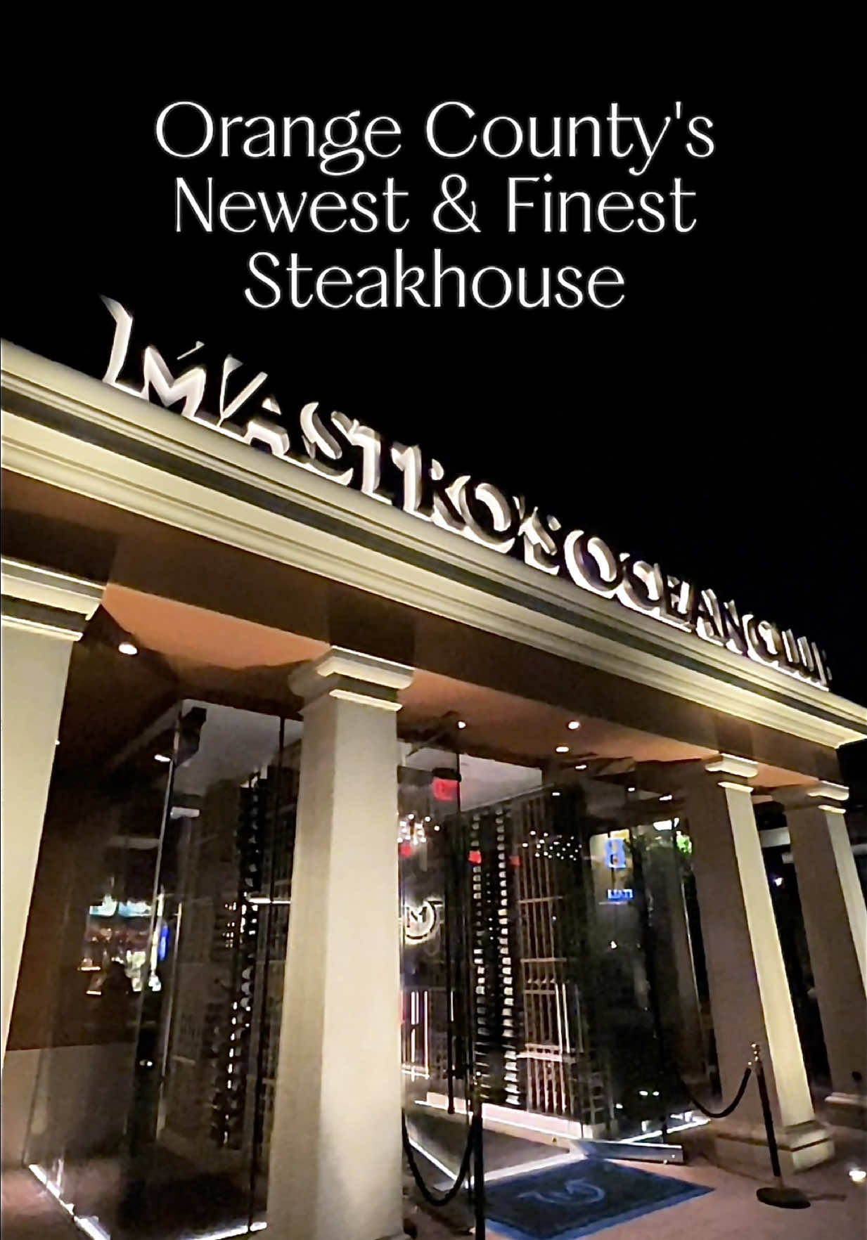 Orange County’s newest luxury steakhouse has arrived! 🥩✨ @Mastro’s Restaurants is now open at Irvine Spectrum — serving Wagyu, sushi towers, and the freshest seafood in style. #irvinespectrum #orangecountyfood #ocrestaurants #mastros #steakhouse      
