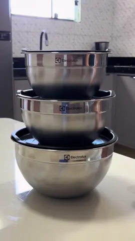 Bowls de Inox 🩶  #enxovaldecasanova #bowls #electrolux 