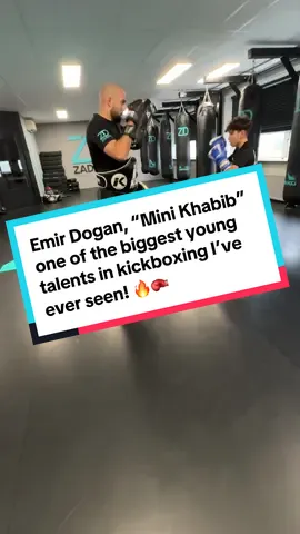 Emir Dogan, “Mini Khabib” one of the biggest young talents in kickboxing I’ve ever seen! 🔥#voorjou #youth #kickboxing #boxing