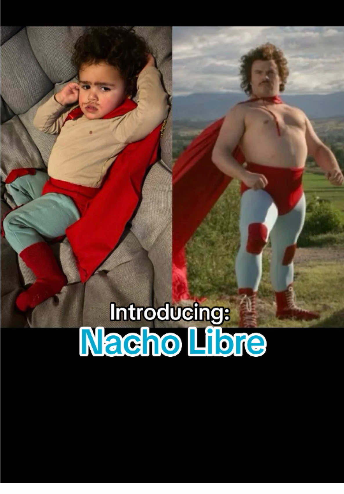 Homemade Nacho Libre Ignacio costume for my boy 🥰😅 #nacholibre #ignacio #halloween #costume #halloweencostume @Jack Black 