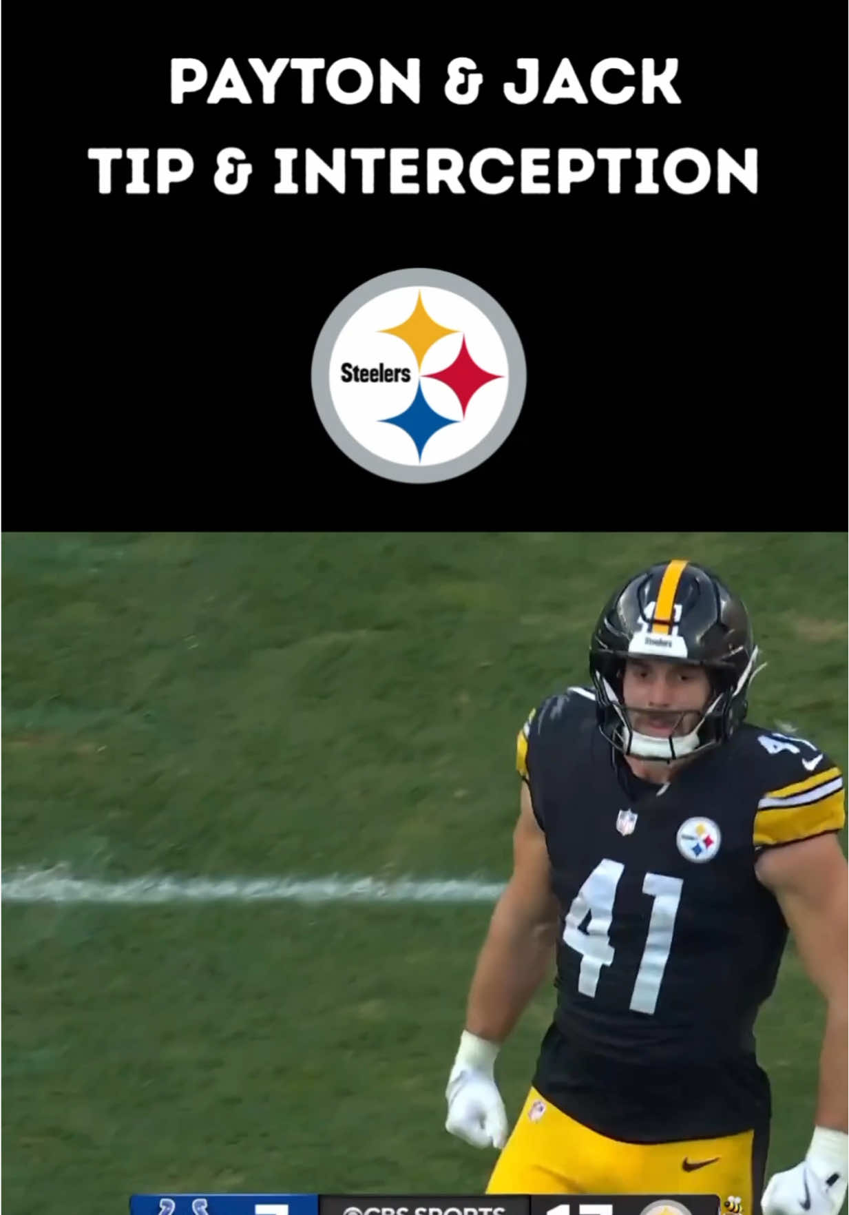 Payton Wilson and Jack Sawyer‼️ what a play 💯 GO STEELERS 🔶