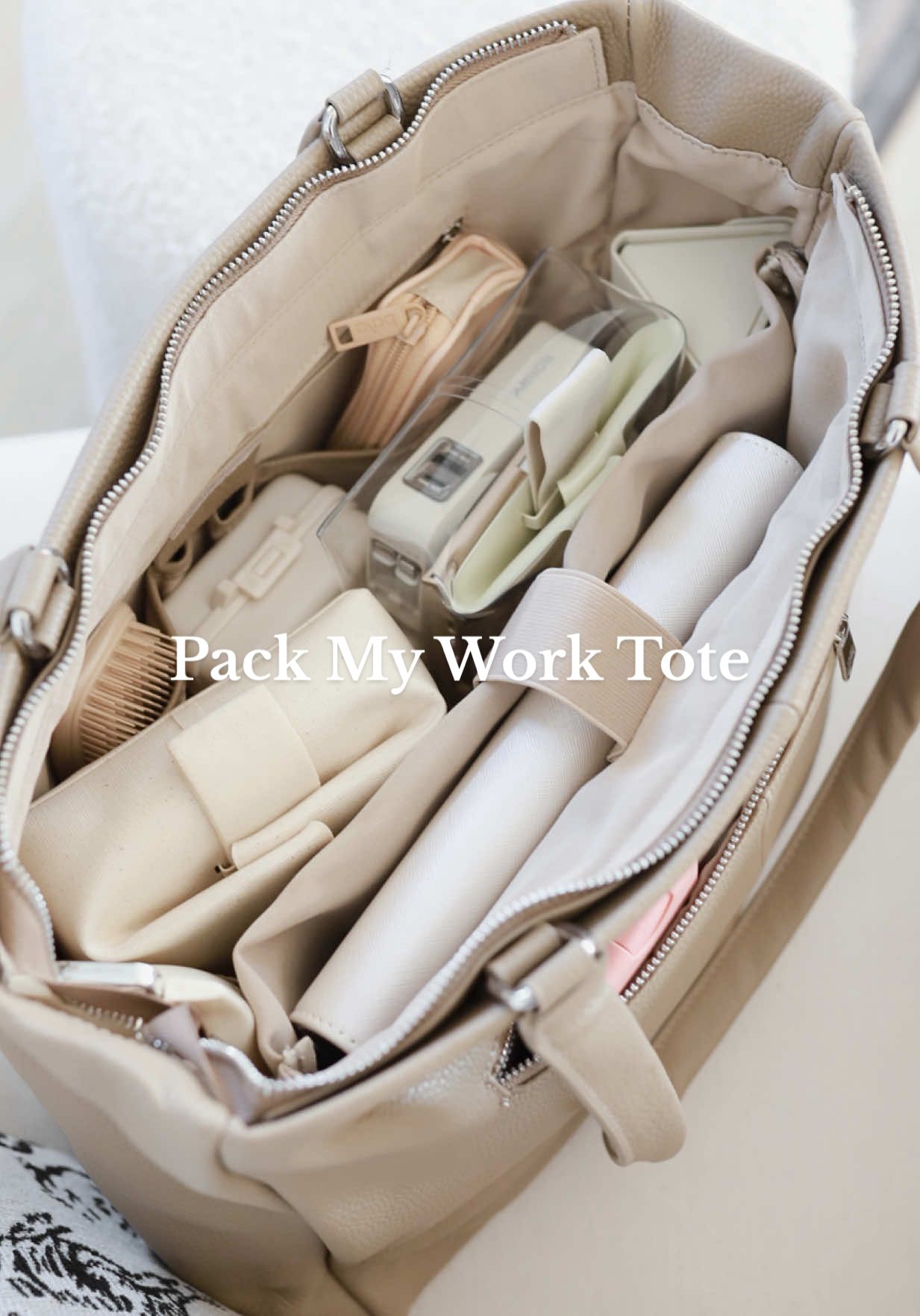Pack My Work Tote📁☕️🩶 (Everything is always on my @Amazon / @shopmy.us / @LTK) #whatsinmybag #worktote #packwithme #amazonfashion #amazonfinds 