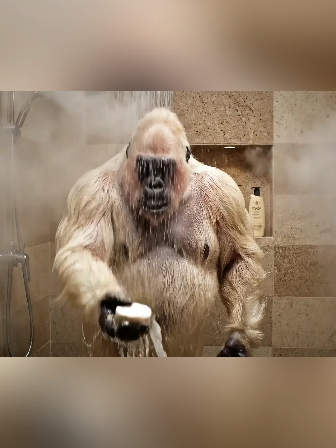 Sabonete #gorilla #gorila #engracado #sabonete #humor #sora2 #entregas #viraltiktok #entregasorpresa #ia #humor #zueira #fyp #meme #engraçado #sora #veo3 #viral #docesoutravessuras #caiusabonete