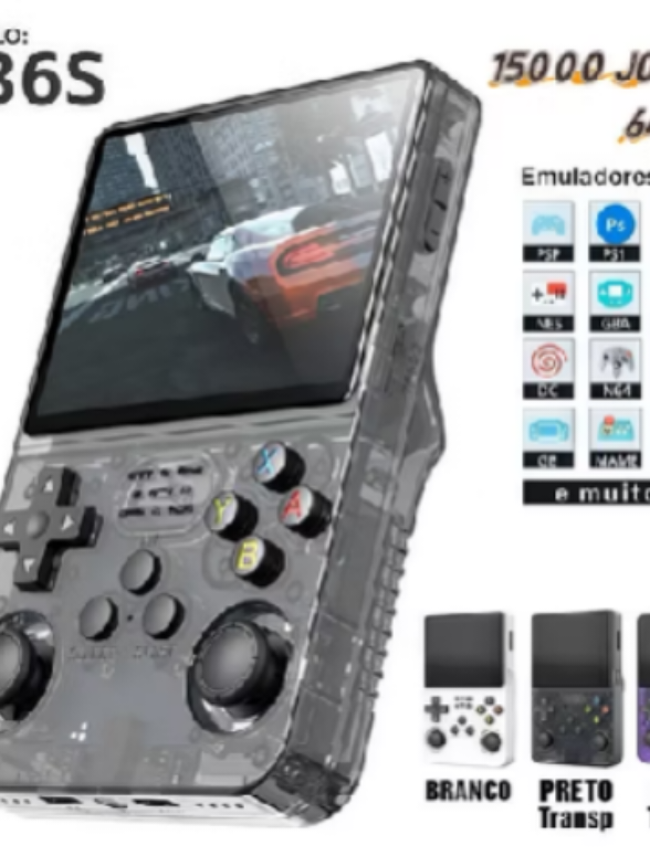 Console Portátil R36S + de 15.000 Jogos Vídeo Game 64g Linux Tela IPS 3.5 Polegadas  SU por R$179,88 - R$189,99.  Compre na Shopee agora! https://s.shopee.com.br/50Qw2w6N9O #videogame #gameboy #game #jogos #tiktok  @Shopee Brasil 