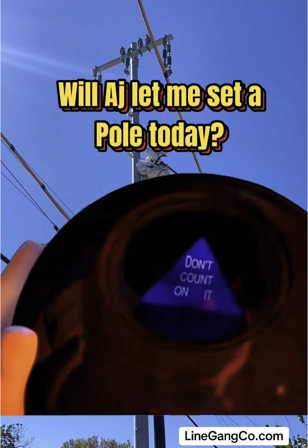 Apprentice asking if he could set a pole Today haha⚡🤙🏽🇺🇸#Meme #MemeCut #linegangco #powerlines #brotherhood #lineman #linelife #wire #Amps #volt #bluecollar #electric #electrician #apprentice #journeyman 