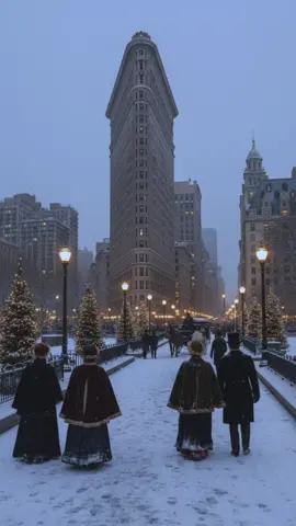 Fairytale of New York 🗽✨ #christmas #newyorkcity #nyc #snow #VictorianChristmas 
