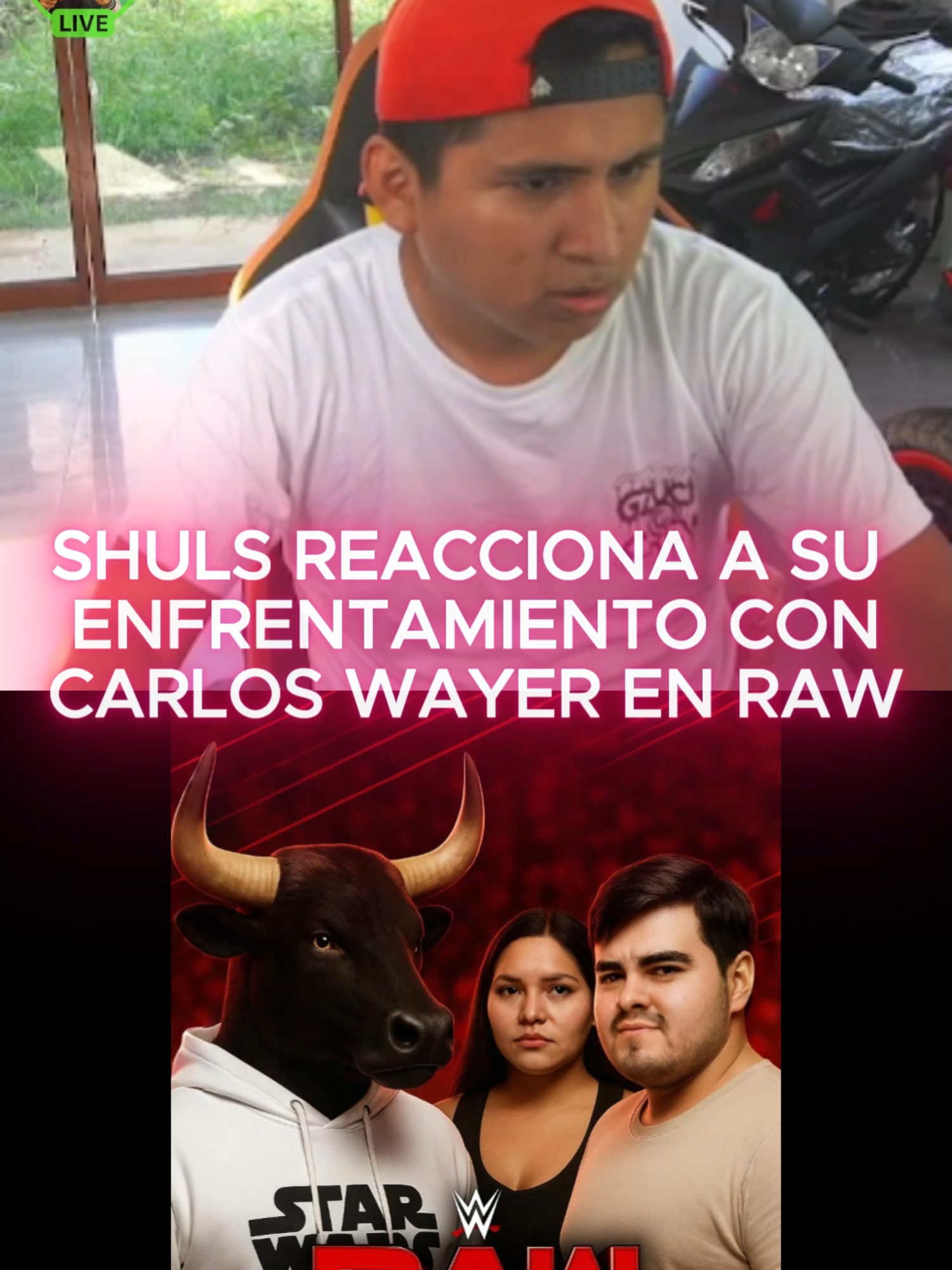 @shuls_y reacciona como El Patron @carloswaller69 le da una paliza en RAW. #IA #InteligenciaArtificial #PersonajesIA #CreadoConIA #videoconian #KickStream #KickEspañol #KickLatino #StreamConIA #PersonajesDigitales #TendenciasIA #FuturoDigital #Creatividad #shuls #RAW #REACCION  #carloswayer