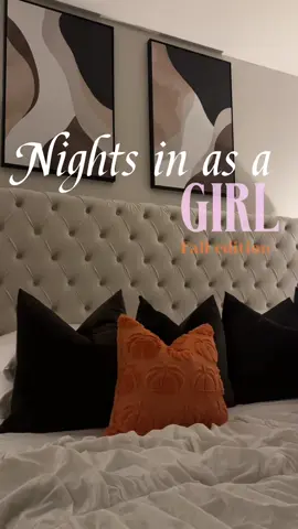 POV: Cozy fall nights in 🧡🧡 pumpkin PJs, shower + skincare, shrimp kale salad & a Netflix vibe 🍂 #NightRoutine #FallAesthetic #SelfCare #cozyhome #fyp