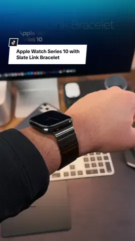 Clean. Sleek. Minimal.⌚️ The Slate Link Bracelet instantly elevates the look of the Apple Watch and the build quality speaks for itself. Precision-crafted with smooth stainless steel links, it adds a premium touch that feels just as good as it looks. I’m rocking it with my Apple Watch Series 10 in the 46mm size, but it’s also available for the new Series 11 and comes in both 42mm and 46mm options. If you’ve been wanting to level up your wrist game, this might be the move. What band are you currently using with your Apple Watch? #AppleWatchSeries10 #SlateLinkBracelet #AppleAccessories #WristCheckDaily #minimalsetup 