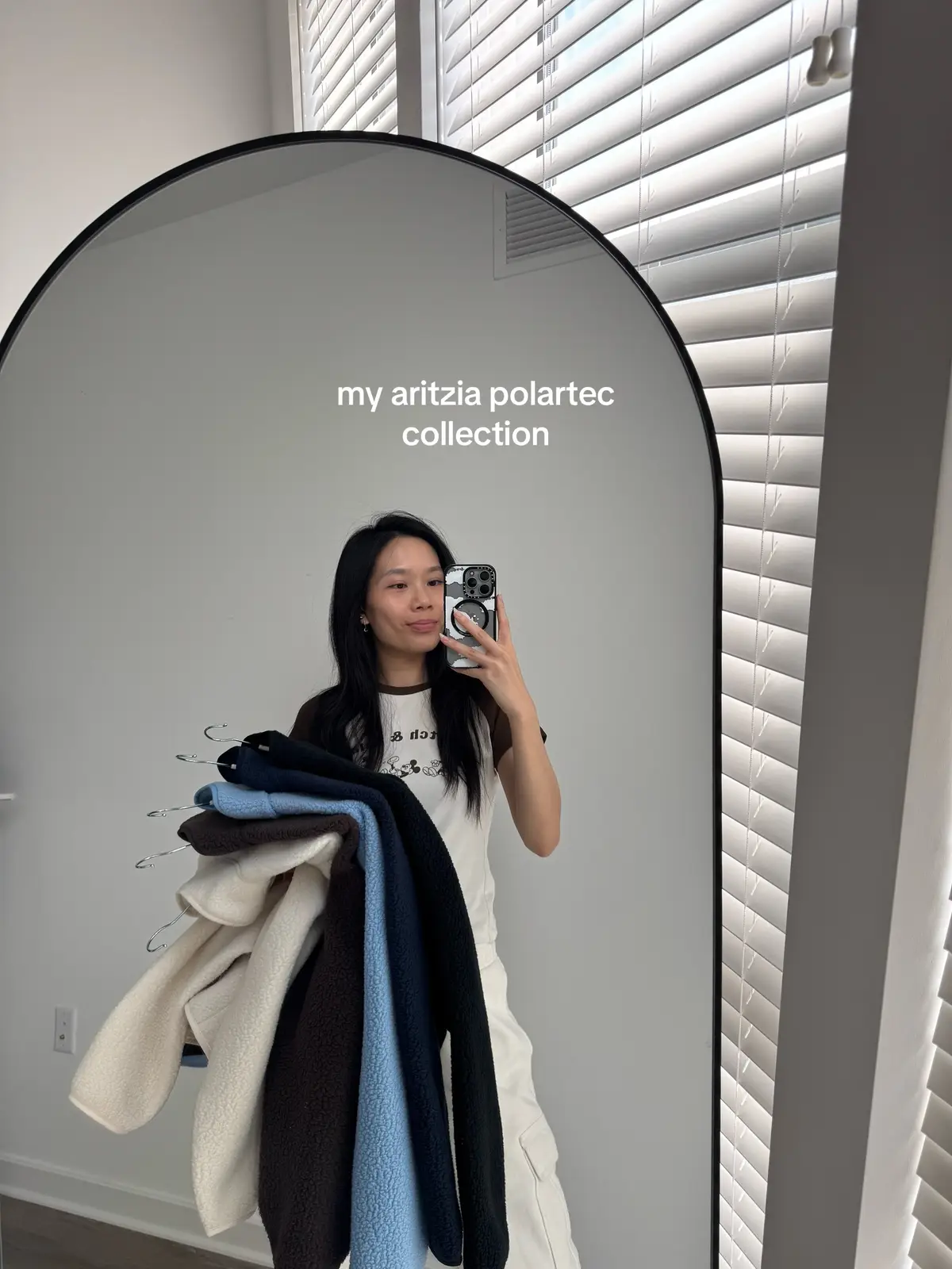 my aritzia polartec thermal pro sweaters collection w/ colors + size guide #aritzia #aritziahaul #aritziaoutfits #aritziaclientele #aritziastyleadvisor 