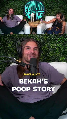 Bekah’s poop story 😂 💩  Full episode on YouTube 😎 #podcast #comedy #storytime 