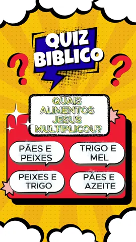 Comenta quantos acertaram… #quiz #biblia #curiosidades #quizbiblico #jogos 