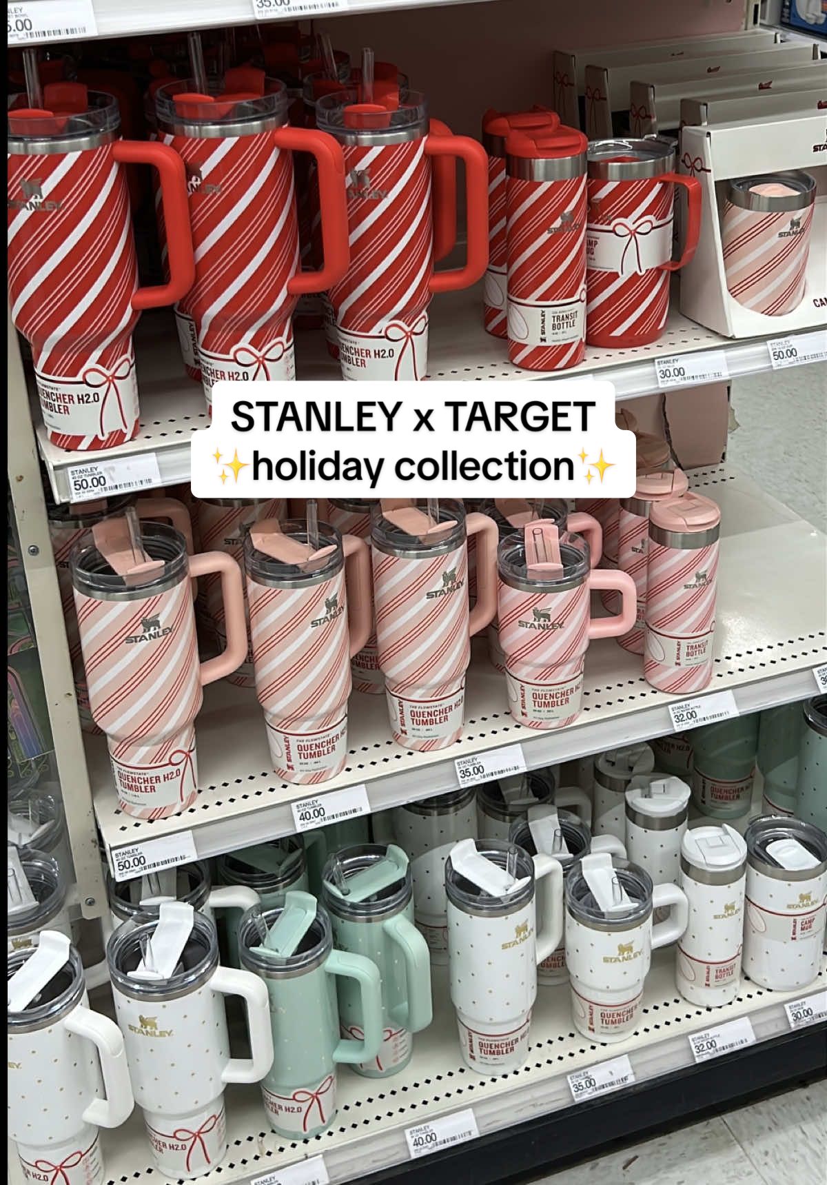 Stanley x Target limited edition holiday items just dropped today!!😍🎄 the keychain ornaments are so cute🥹 (and perfect for stocking stuffers)! Everything is on my LTK & ShopMy 🫶🏻 #stanley #StanleyCup #targetfinds #christmas #targethaul @target @Stanley Brand @CharCharms Water Bottle Charms  