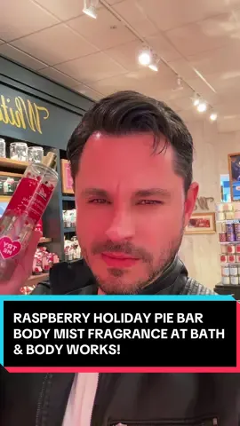 RASPBERRY HOLIDAY PIE BAR BODY MIST FRAGRANCE AT BATH & BODY WORKS! #fragrance #perfumetiktok #fragrancetiktok #bathandbodyworks #bodymist 