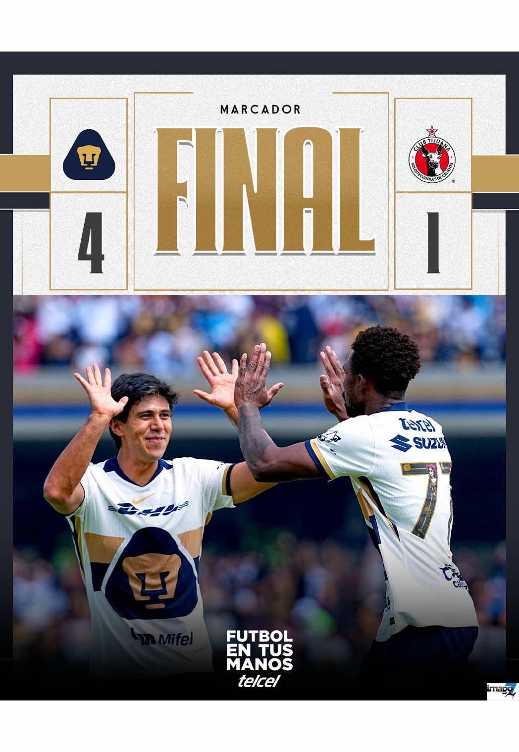 Los @PumasMX golearon a los Xolos y en el Día de Muertos prenden una veladora para seguir pensando en el play in 😮‍💨 #pumasmx #TikTokDeportes #fyp #foryoupage 