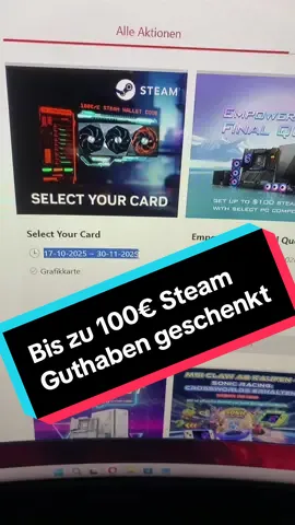 Hast du kürzlich eine @MSI Grafikkarte der RTX Reihe bestellt, dann solltest du mal auf deren Hompage vorbeischauen und diese registrieren, denn dann bekommst du Steam-Guthaben geschenkt 🫠☝🏻 #ficosauruslex #MSI #GeforceRTX #RTX #RTX5080 