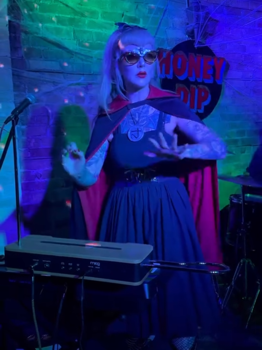 Night Chill- Bat Boy live at the Honey Dip in London Ontario #theremin #horrortok #horrorrock #Halloween 
