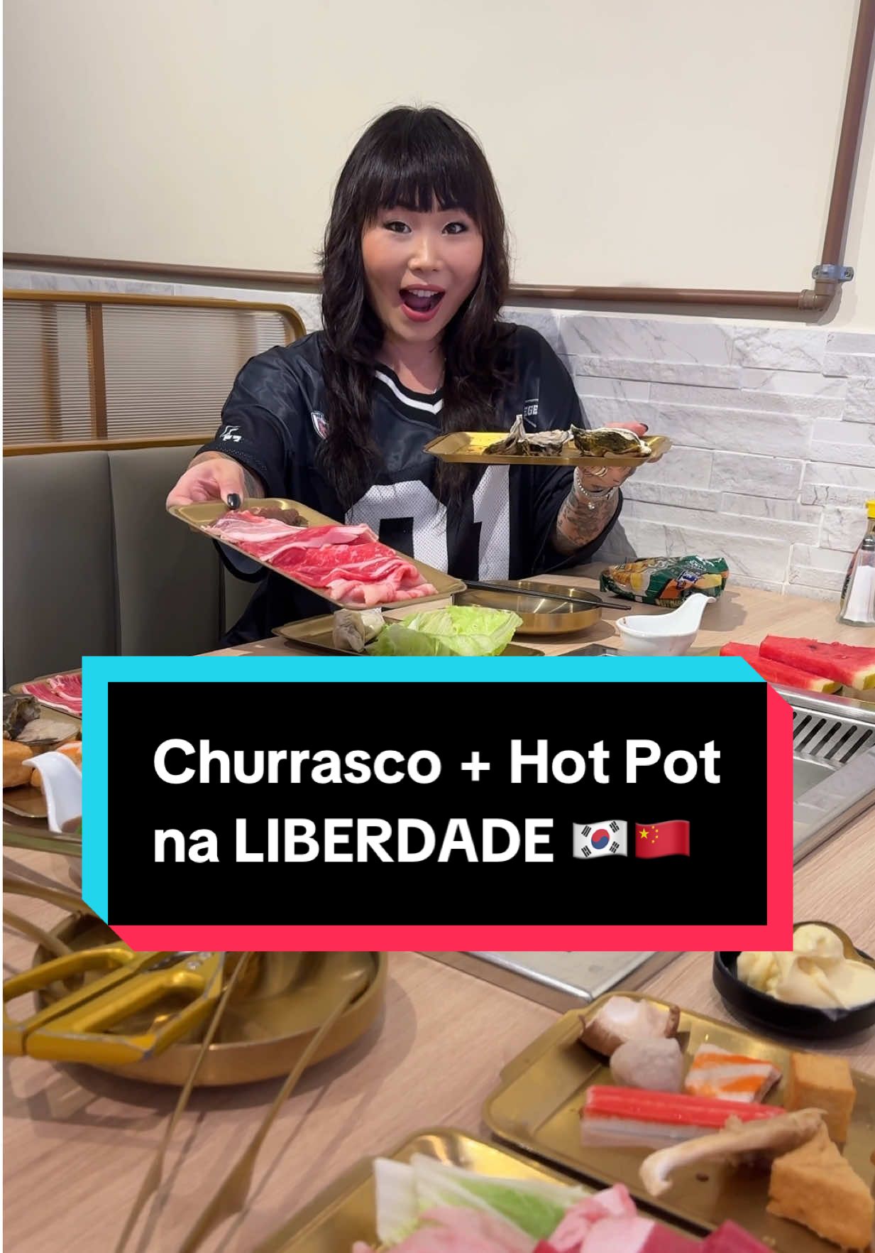 Um rodízio diferente de tudo que você já viu: churrasco coreano + hot pot chinês na mesma mesa 🔥🇰🇷🇨🇳 📍 Mr. Right  R. da Glória, 108 - Liberdade, São Paulo-SP. #liberdade #restaurante #hotpot #churrasco #coreia 