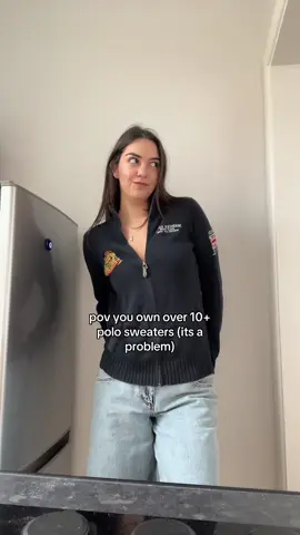 cool girls wear polo rl #poloralphlauren #ralphlauren #polosweaters #polobearsweater #oldmoneyfashion 