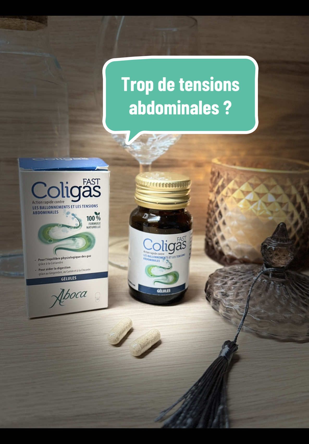 Trop de courants d’air chez vous aussi ? Après une remarque de la fille de mon amie enceinte, me disant « Toi aussi tata, tu as un bébé dans le ventre ? » Vous voyez de quoi je parle ??? J’en ai marre d’avoir un ventre gonflé ou encore très mal au ventre, après les repas un peu plus lourds ou pris à des horaires irréguliers, je me sentais souvent ballonnée…  J’ai donc testé ColiGas Fast cet été de @@Aboca Lifeet j’ai vraiment senti la différence.  Avec ces gélules, j’ai retrouvé une vraie légèreté et surtout moins de tensions abdominales. Le fait que ce soit 100% naturel me rassure et j’apprécie beaucoup la combinaison de plantes.  C’est devenu mon petit allié bien-être au quotidien. ##coligasfastété##coligasfast##cercleabocalife##ballonements##experienceabocalife