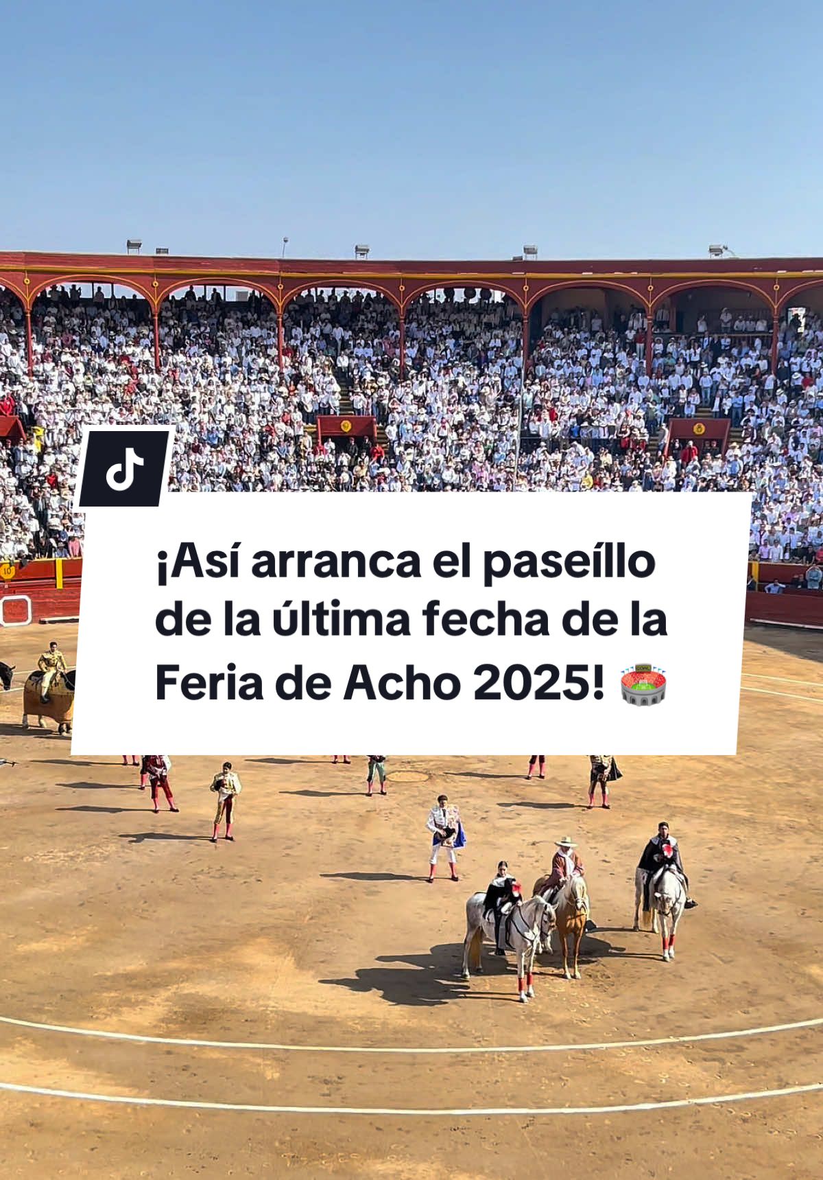 🏟️ | Así arranca el paseíllo de la última fecha de la Feria de Acho 2025. #PeruToros #RocaRey #Toros #SeñorDeLosMilagros #PerúToros