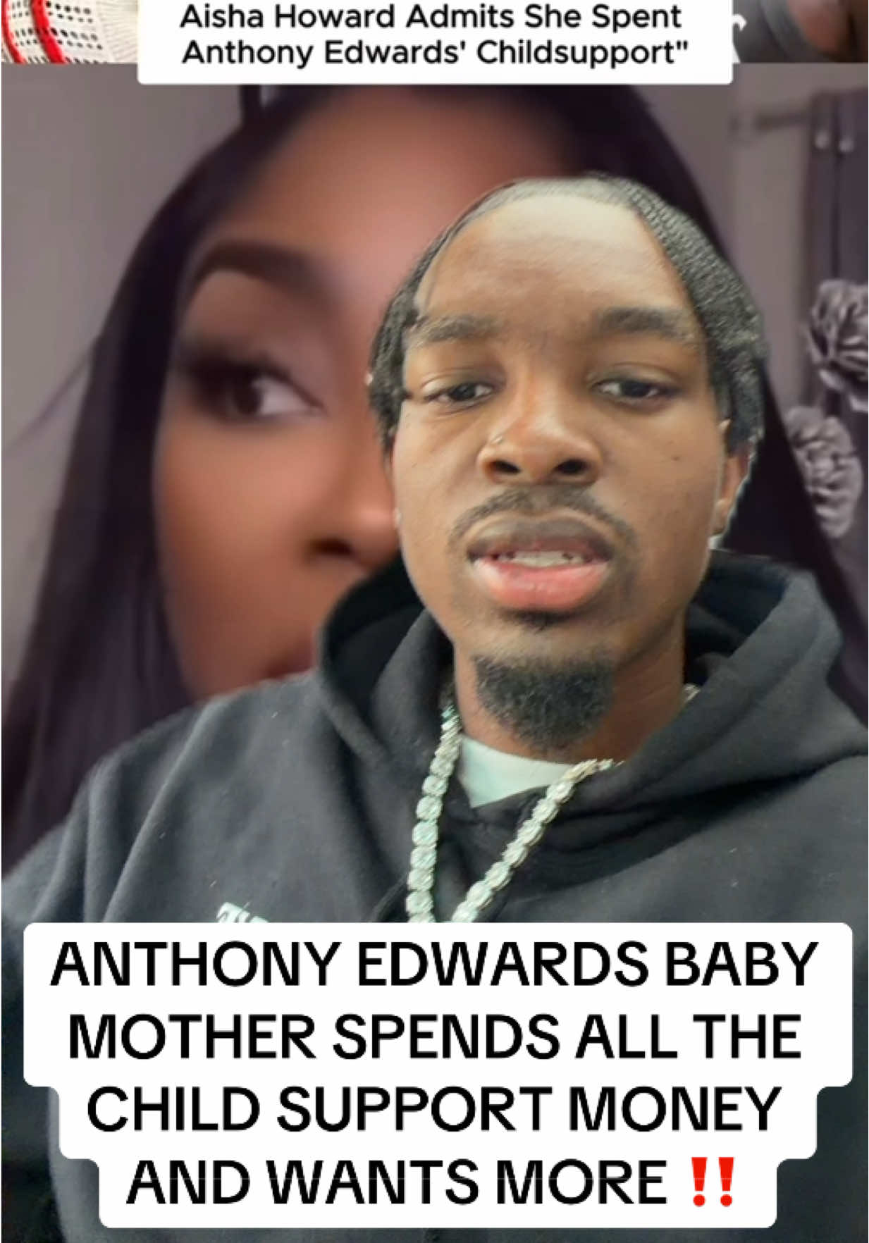 ANTHONY EDWARDS BABY MOTHER SPENDS ALL THE CHILD SUPPORT MONEY AND WANTS MORE ‼️ #yaboyant #trending #fyp #anthonyedwards #childsupport 