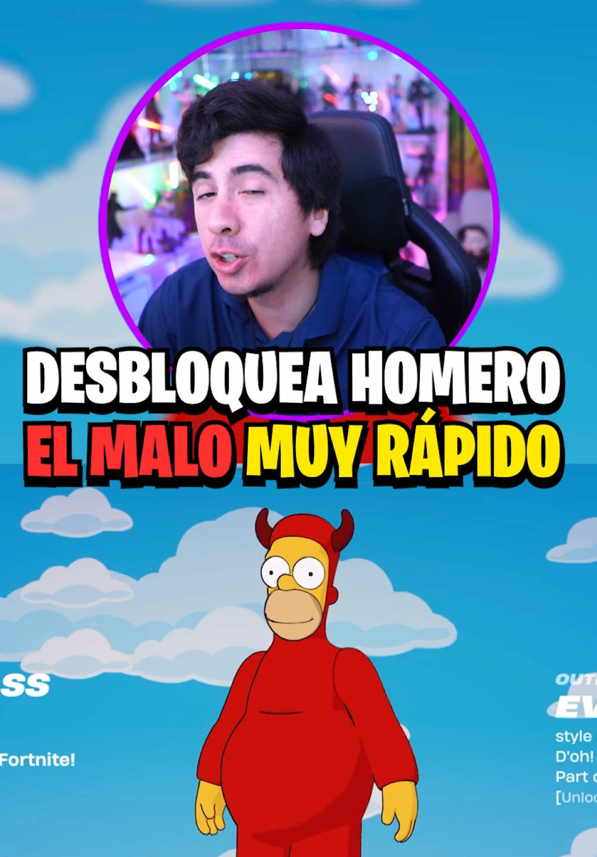 DESBLOQUEA A EVIL HOMERO  RÁPIDO Y FÁCIL 😈👌 #Fortnite  #MapasXP #JorgeIsaac115 #xpglitch